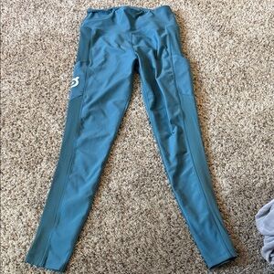 Peloton Teal Workout Leggings